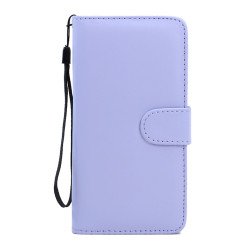 Samsung Galaxy Note 5 Folio Flip Leather Wallet Case with Strap (Purple)